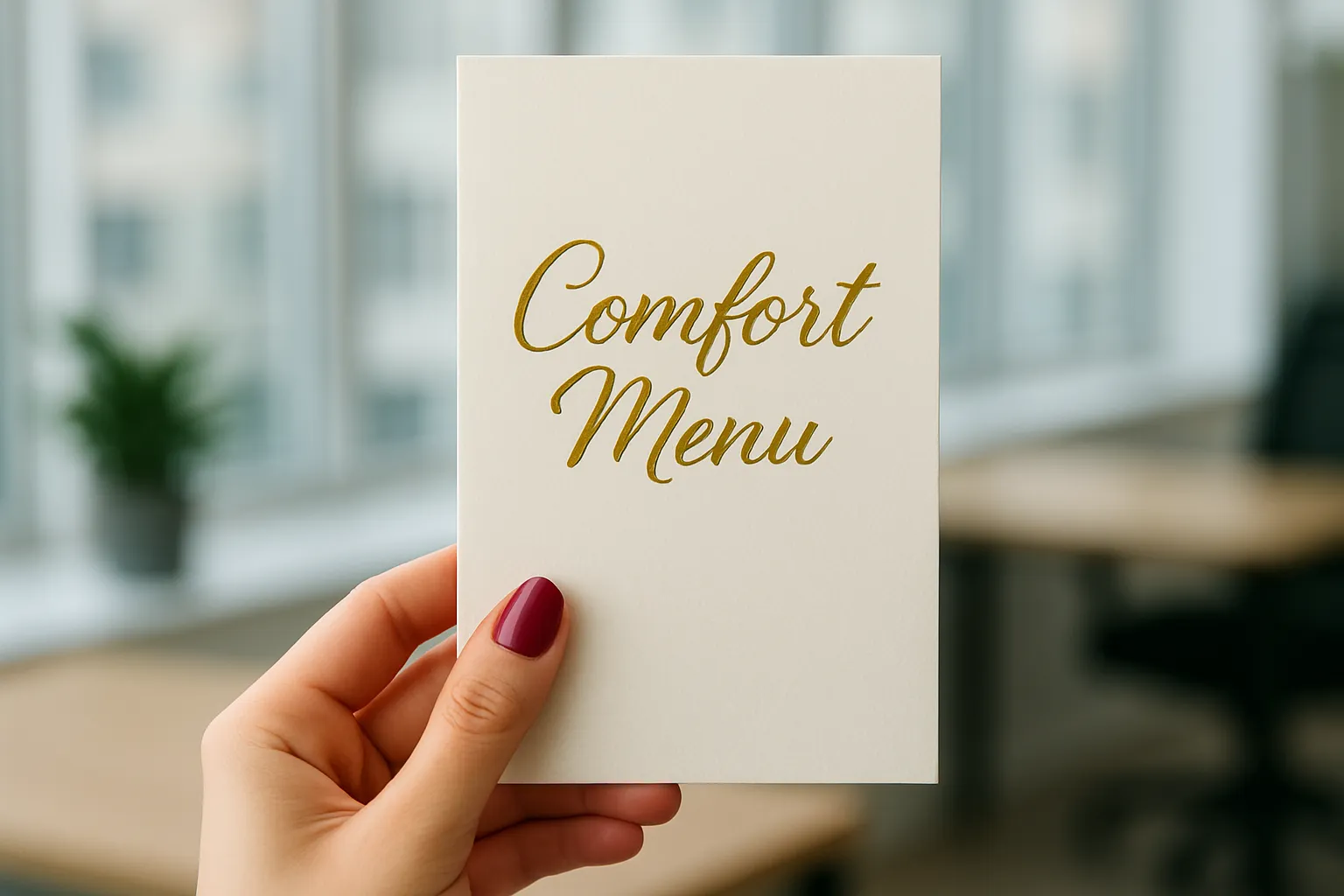 Comfort Menu at SMILES ON 35th